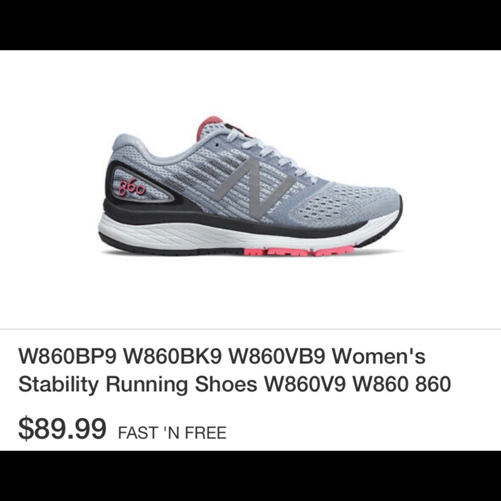 NEW BALANCE 860 women’s stability running shoes